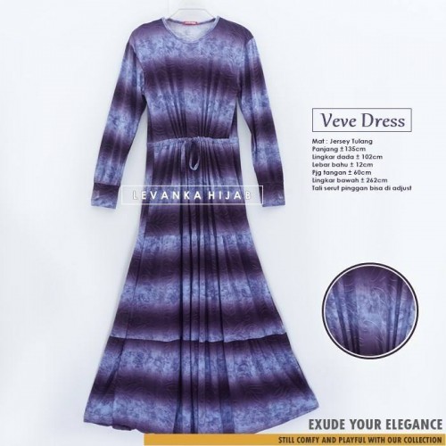 GAd-053 Gamis Tali Pinggang Bertingkat